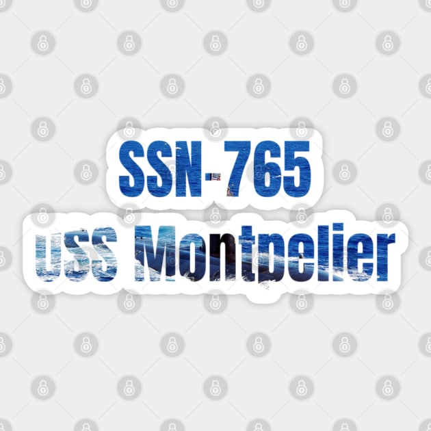 USS Montpelier (SSN-765), Navy Sailor Veteran Gift Sticker by woormle